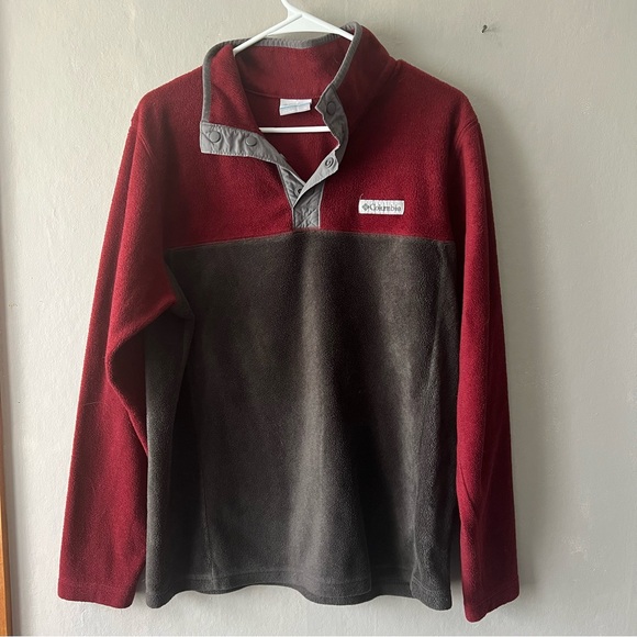 Columbia Other - Columbia Men's Red and Grey Steens Mountain Half Snap Fleece II Size Medium